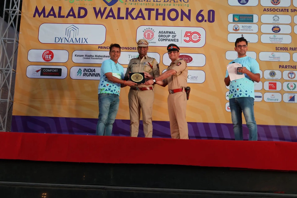 Participants at Malad Walkathon